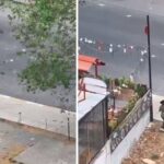 yoldan gecen araclari tas yagmuruna tuttu istanbulda ilginc olay 2LCjcjah