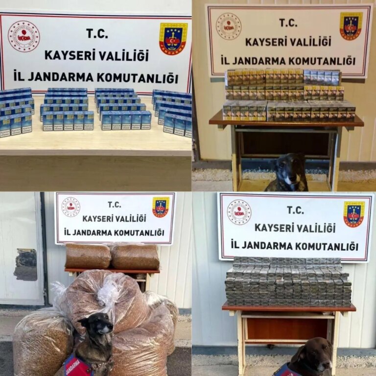kayseride 2375 paket kacak sigara ele gecirildi RbmsWn2a