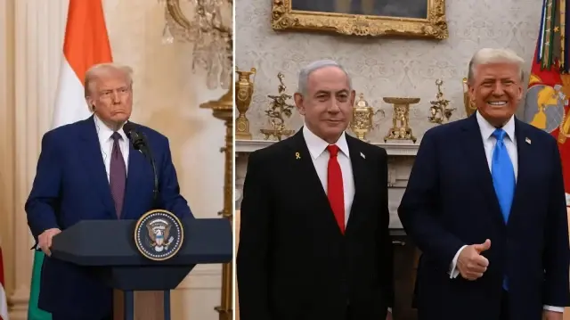 trumptan gazze plani aciklamasi umarim netanyahu ile anlasiriz QUWBfMdX